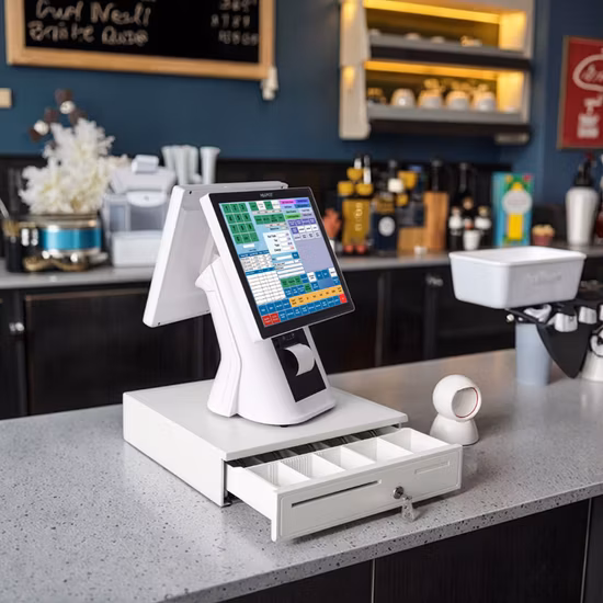 Windows システムを備えた卸売中国タッチ POS システム デュアル スクリーン